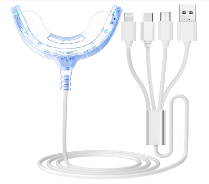 Teeth Whitening Accelerator Blue LED Light for iPhone/Type-C/Micro USB for Android/USB